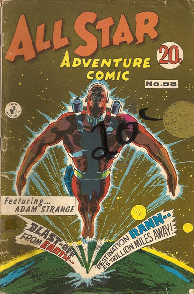 Cover for All Star Adventure Comic (K. G. Murray, 1959 series) #58