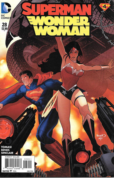 Cover for Superman / Wonder Woman (DC, 2013 series) #28 [Direct Sales]
