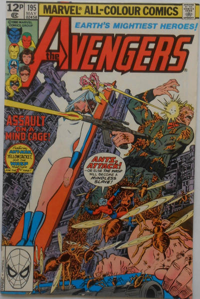 Cover for The Avengers (Marvel, 1963 series) #195 [British]