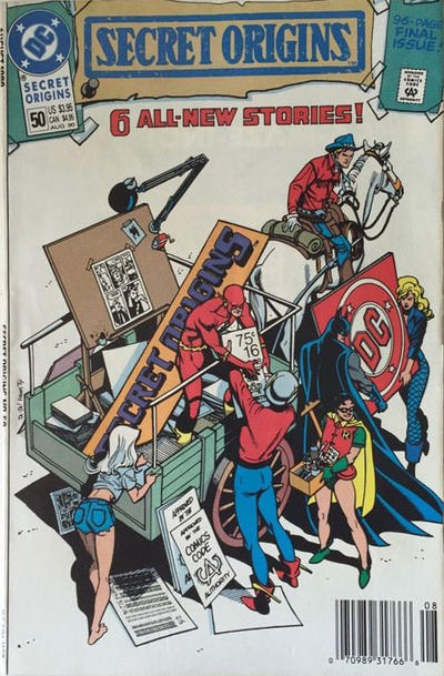 Cover for Secret Origins (DC, 1986 series) #50 [Newsstand]