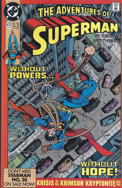 Cover for Adventures of Superman (DC, 1987 series) #472 [Direct]