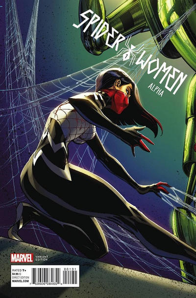 Cover for Spider-Women Alpha (Marvel, 2016 series) #1 [J. Scott Campbell Connecting Cover A Variant]