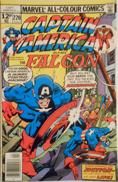 Cover for Captain America (Marvel, 1968 series) #220 [British]