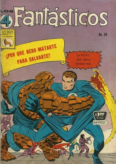 Cover for Los 4 Fantásticos (Editora de Periódicos, S. C. L. "La Prensa", 1962 series) #69