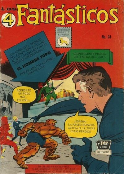 Cover for Los 4 Fantásticos (Editora de Periódicos, S. C. L. "La Prensa", 1962 series) #28