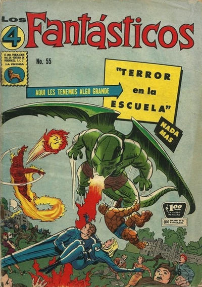 Cover for Los 4 Fantásticos (Editora de Periódicos, S. C. L. "La Prensa", 1962 series) #55