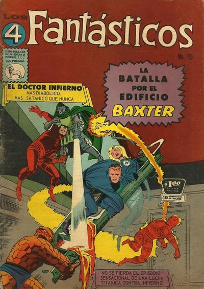 Cover for Los 4 Fantásticos (Editora de Periódicos, S. C. L. "La Prensa", 1962 series) #65