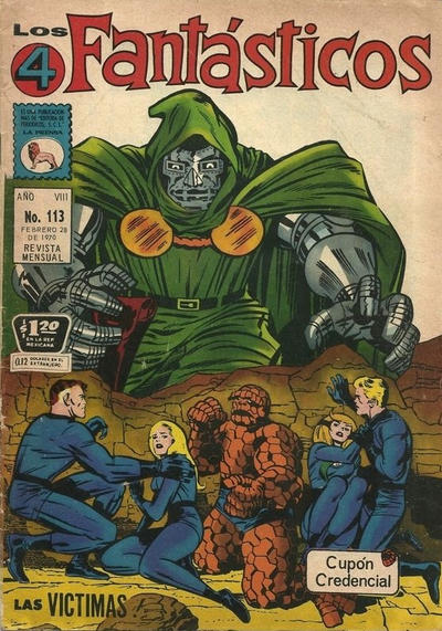 Cover for Los 4 Fantásticos (Editora de Periódicos, S. C. L. "La Prensa", 1962 series) #113