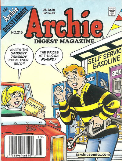 Cover for Archie Comics Digest (Archie, 1973 series) #215 [Newsstand]