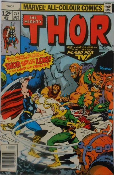 Cover for Thor (Marvel, 1966 series) #275 [British]
