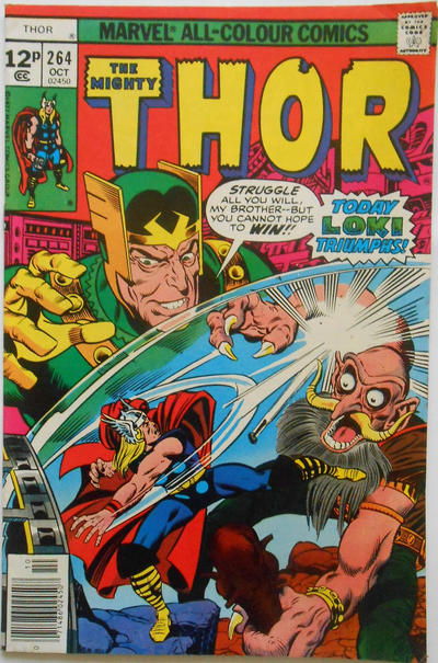 Cover for Thor (Marvel, 1966 series) #264 [British]