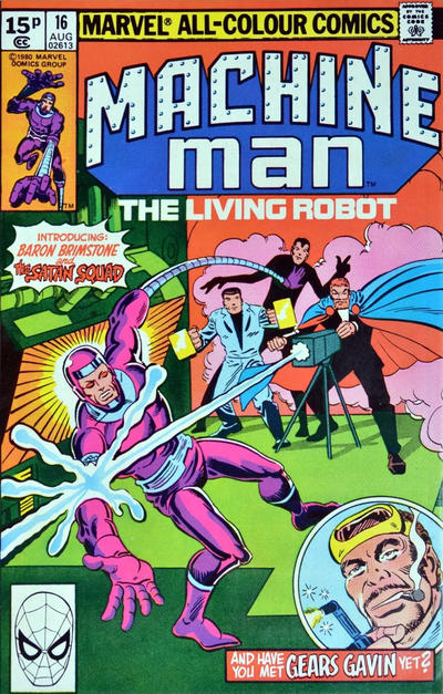 Cover for Machine Man (Marvel, 1978 series) #16 [British]