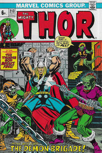 Cover for Thor (Marvel, 1966 series) #213 [British]