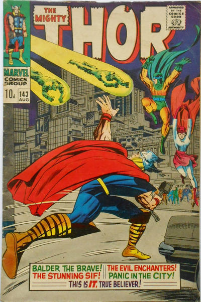 Cover for Thor (Marvel, 1966 series) #143 [British]
