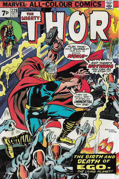 Cover for Thor (Marvel, 1966 series) #228 [British]
