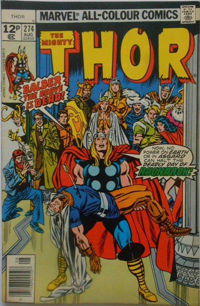 Cover for Thor (Marvel, 1966 series) #274 [British]