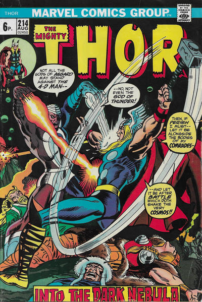 Cover for Thor (Marvel, 1966 series) #214 [British]