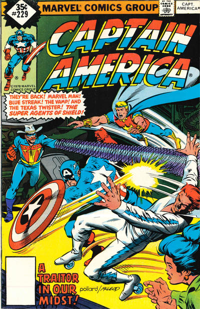 Cover for Captain America (Marvel, 1968 series) #229 [Whitman]