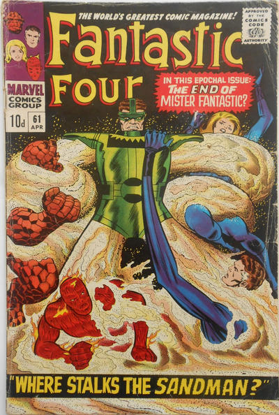 Cover for Fantastic Four (Marvel, 1961 series) #61 [British]