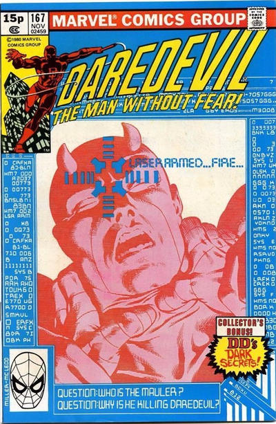 Cover for Daredevil (Marvel, 1964 series) #167 [British]