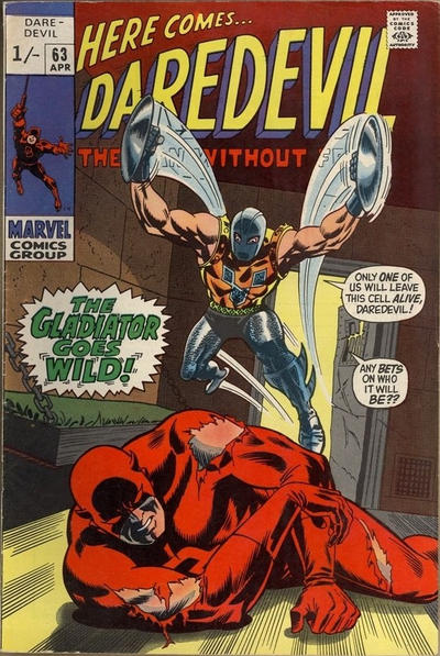 Cover for Daredevil (Marvel, 1964 series) #63 [British]