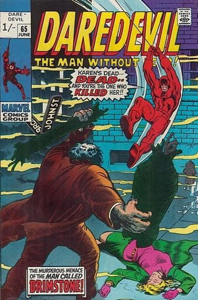Cover for Daredevil (Marvel, 1964 series) #65 [British]