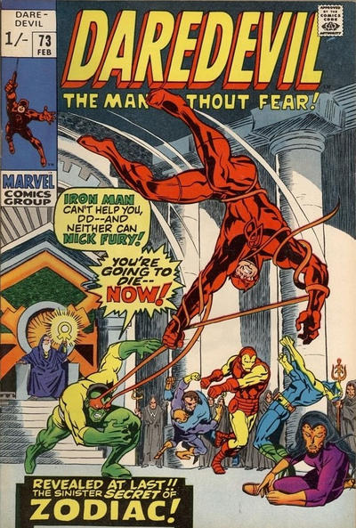 Cover for Daredevil (Marvel, 1964 series) #73 [British]