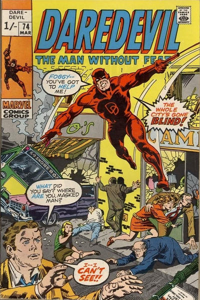 Cover for Daredevil (Marvel, 1964 series) #74 [British]