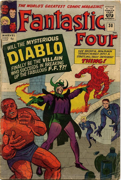 Cover for Fantastic Four (Marvel, 1961 series) #30 [British]