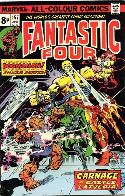 Cover for Fantastic Four (Marvel, 1961 series) #157 [British]
