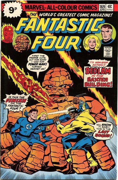 Cover for Fantastic Four (Marvel, 1961 series) #169 [British]