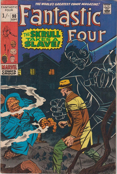 Cover for Fantastic Four (Marvel, 1961 series) #90 [British]