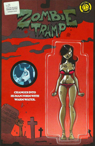 Cover for Zombie Tramp (Action Lab Comics, 2014 series) #21 [Dan Mendoza Action Figure Variant (Janey Belle)]