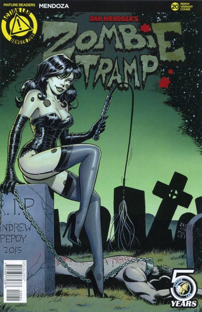 Cover for Zombie Tramp (Action Lab Comics, 2014 series) #20 [Andrew Pepoy Variant]