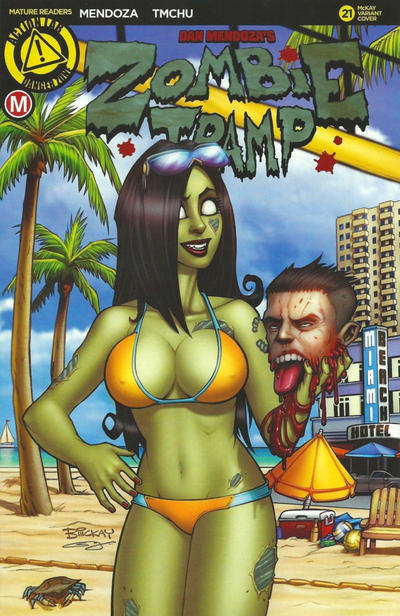 Cover for Zombie Tramp (Action Lab Comics, 2014 series) #21 [Incentive Bill McCay Variant]