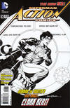 Cover for Action Comics (DC, 2011 series) #10 [Rags Morales Black & White Cover]