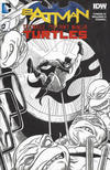 Cover Thumbnail for Batman / Teenage Mutant Ninja Turtles (2016 series) #1 [Newbury Comics Mike Allred Black and White Cover]