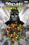 Cover Thumbnail for Batman / Teenage Mutant Ninja Turtles (2016 series) #1 [2016 Arizona Amazing Comic Con Eddie Nunez Black and White Cover]