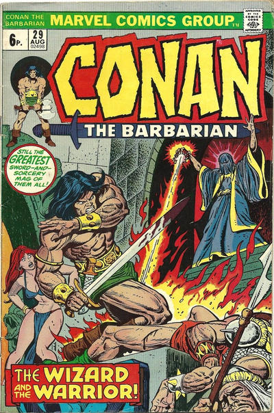 Cover for Conan the Barbarian (Marvel, 1970 series) #29 [British]