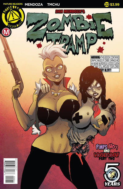 Cover for Zombie Tramp (Action Lab Comics, 2014 series) #22 [TMChu Regular Cover]
