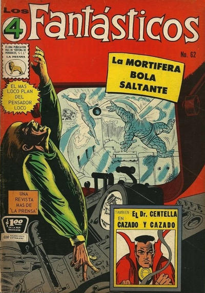 Cover for Los 4 Fantásticos (Editora de Periódicos, S. C. L. "La Prensa", 1962 series) #62