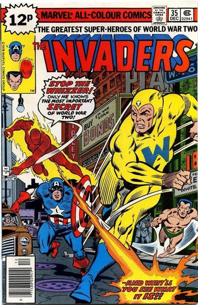 Cover for The Invaders (Marvel, 1975 series) #35 [British]
