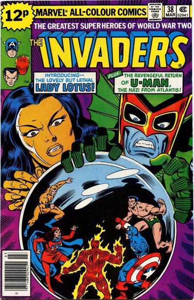 Cover for The Invaders (Marvel, 1975 series) #38 [British]