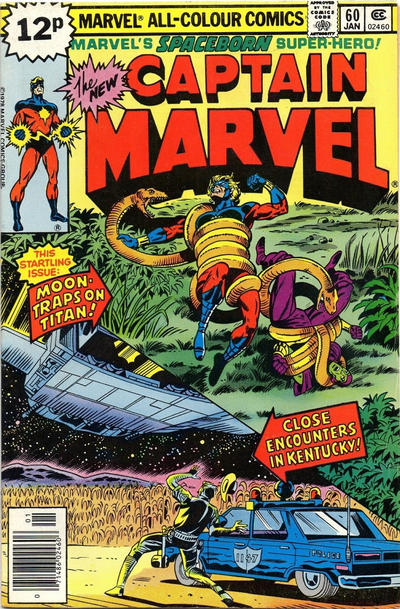 Cover for Captain Marvel (Marvel, 1968 series) #60 [British]