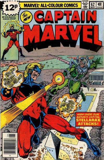 Cover for Captain Marvel (Marvel, 1968 series) #62 [British]