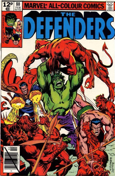 Cover for The Defenders (Marvel, 1972 series) #80 [British]