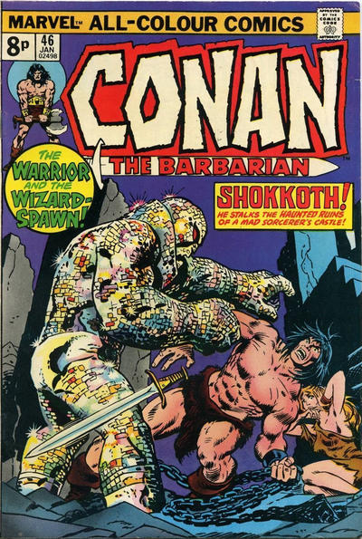 Cover for Conan the Barbarian (Marvel, 1970 series) #46 [British]
