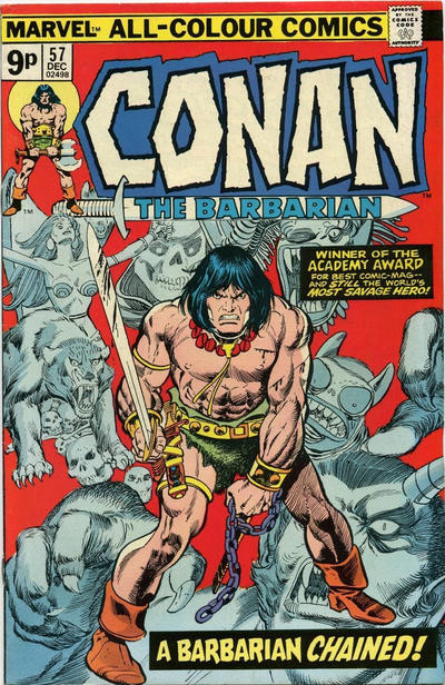 Cover for Conan the Barbarian (Marvel, 1970 series) #57 [British]