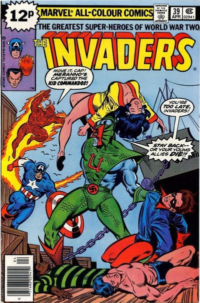 Cover for The Invaders (Marvel, 1975 series) #39 [British]