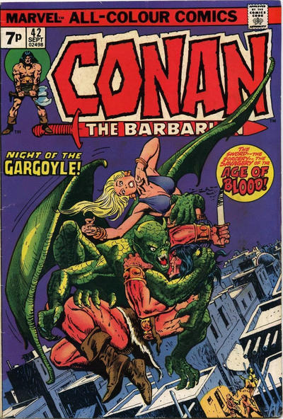 Cover for Conan the Barbarian (Marvel, 1970 series) #42 [British]